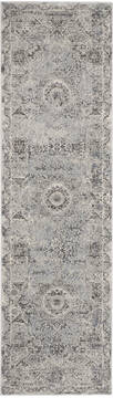 Nourison Grand Expressions Grey Runner 6 to 9 ft Polypropylene Carpet 141307