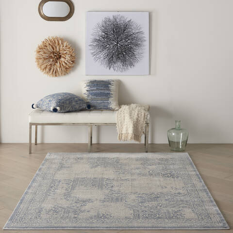 Nourison Grand Expressions Blue 53 X 73 Area Rug 805-141324 Image 3