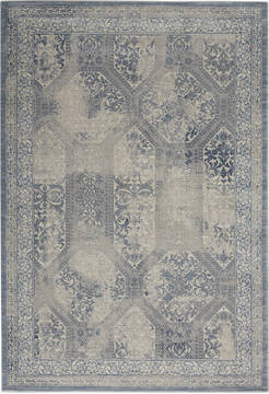 Nourison Grand Expressions Blue 5'3" X 7'3" Area Rug  805-141324