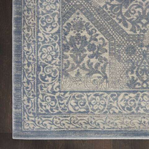 Nourison Grand Expressions Blue 90 X 120 Area Rug 805-141326 Image 1