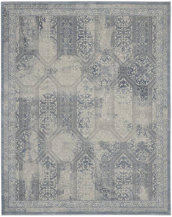 Nourison Grand Expressions Blue 90 X 120 Area Rug 805-141326 Image 0