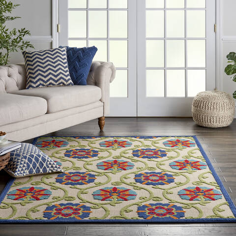 Nourison Aloha Blue 60 X 90 Area Rug 805-141328 Image 3