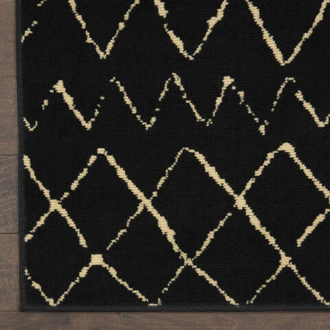 Nourison Grafix Black 20 X 40 Area Rug 805-141329 Image 1