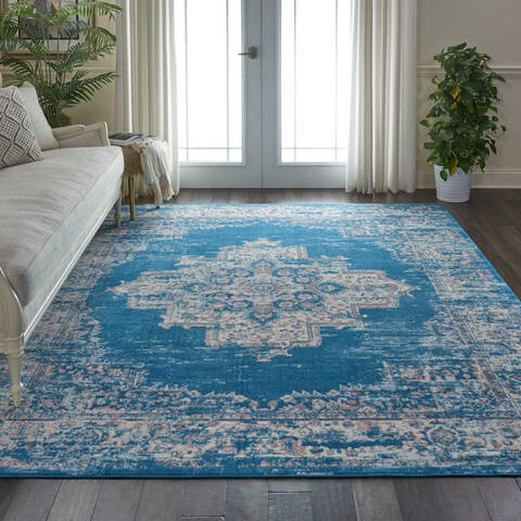 Nourison Grafix Blue 70 X 100 Area Rug 805-141334 Image 3