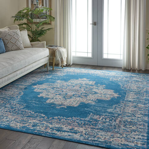 Nourison Grafix Blue 70 X 100 Area Rug 805-141334 Image 5