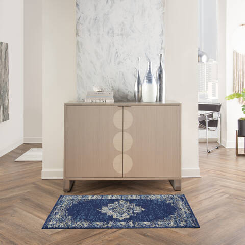 Nourison Grafix Blue 20 X 40 Area Rug 805-141338 Image 3