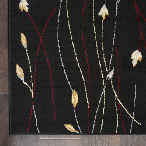 Nourison Grafix Black 20 X 40 Area Rug 805-141340 Image 1