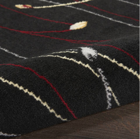 Nourison Grafix Black 20 X 40 Area Rug 805-141340 Image 2