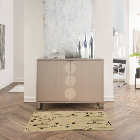 Nourison Grafix Beige 20 X 40 Area Rug 805-141341 Image 3
