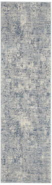 Nourison Grand Expressions Blue Runner 6 to 9 ft Polypropylene Carpet 141352