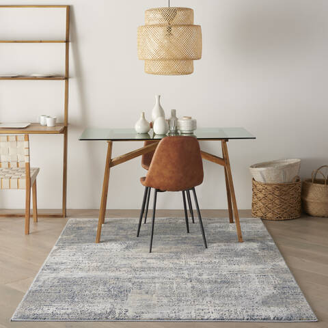 Nourison Grand Expressions Blue 53 X 73 Area Rug 805-141353 Image 3