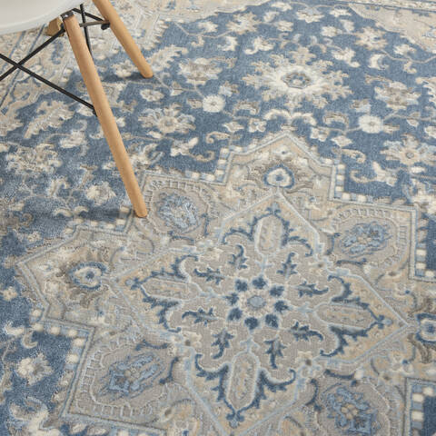 Nourison Grand Villa Blue 53 X 73 Area Rug 805-141360 Image 4