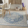 Nourison Grand Villa Blue 53 X 73 Area Rug 805-141360 Thumb 3