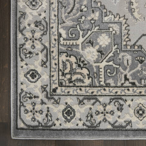 Nourison Grand Villa Grey 53 X 73 Area Rug 805-141362 Image 1