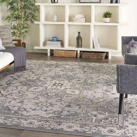 Nourison Grand Villa Grey 80 X 100 Area Rug 805-141363 Image 3