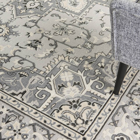 Nourison Grand Villa Grey 80 X 100 Area Rug 805-141363 Image 4
