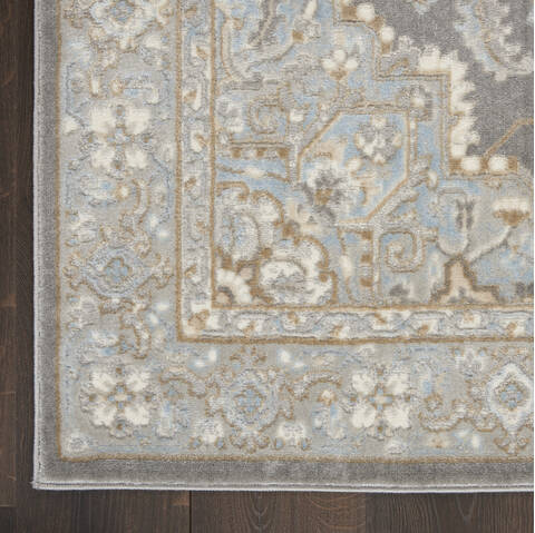 Nourison Grand Villa Grey 53 X 73 Area Rug 805-141367 Image 1