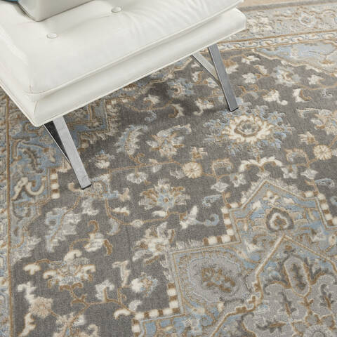 Nourison Grand Villa Grey 53 X 73 Area Rug 805-141367 Image 4