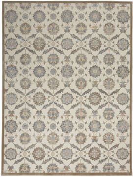 Nourison Grand Villa Beige Rectangle 5x7 ft Polypropylene Carpet 141372