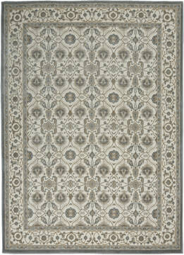 Nourison Grand Villa Grey Rectangle 5x7 ft Polypropylene Carpet 141378