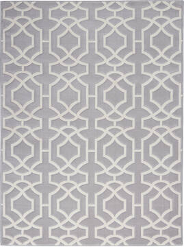 Nourison Joli Grey Rectangle 5x7 ft Polypropylene Carpet 141392