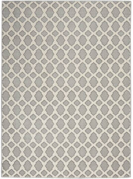 Nourison Joli Grey Rectangle 5x7 ft Polypropylene Carpet 141396