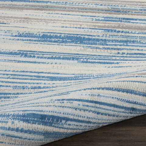 Nourison Jubilant Blue Round 80 X 80 Area Rug 805-141401 Image 2