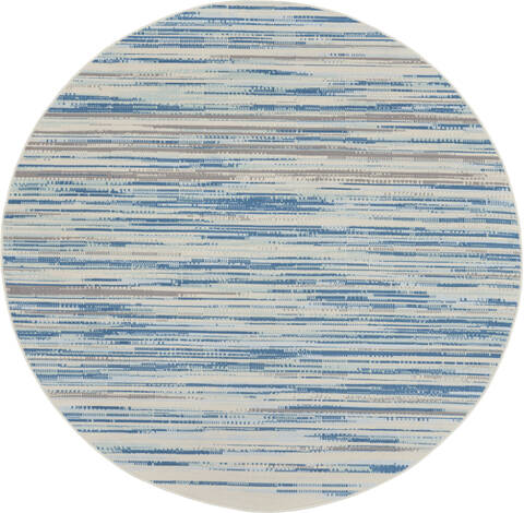 Nourison Jubilant Blue Round 80 X 80 Area Rug 805-141401 Image 0