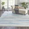 Nourison Jubilant Blue 86 X 120 Area Rug  805-141402 Thumb 3