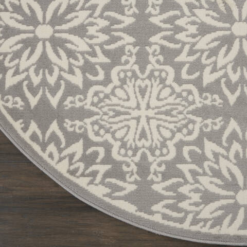 Nourison Jubilant Beige Round 80 X 80 Area Rug 805-141409 Image 1