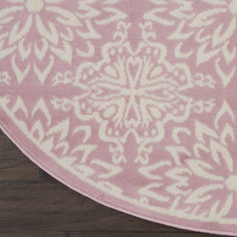 Nourison Jubilant Beige Round 80 X 80 Area Rug 805-141415 Image 1
