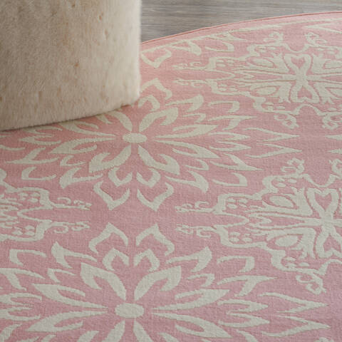 Nourison Jubilant Beige Round 80 X 80 Area Rug 805-141415 Image 4