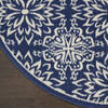 Nourison Jubilant Blue Round 53 X 53 Area Rug 805-141421 Thumb 1