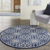 Nourison Jubilant Blue Round 53 X 53 Area Rug 805-141421 Thumb 3