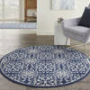 Nourison Jubilant Blue Round 53 X 53 Area Rug  805-141421 Thumb 3