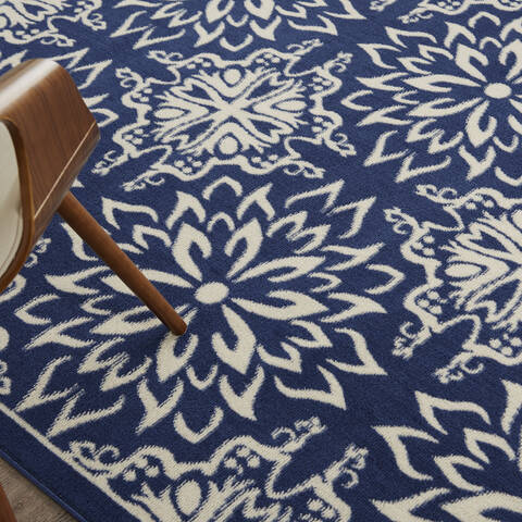 Nourison Jubilant Blue 710 X 910 Area Rug 805-141423 Image 4