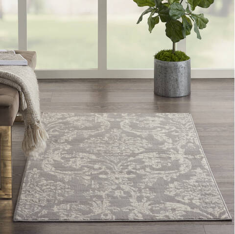 Nourison Jubilant Grey 30 X 50 Area Rug 805-141427 Image 3