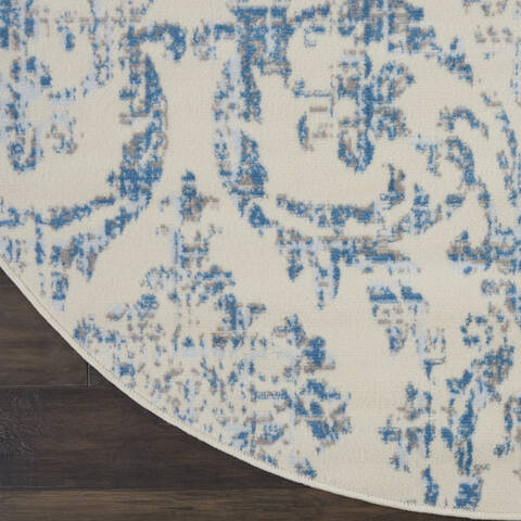 Nourison Jubilant Beige Round 80 X 80 Area Rug 805-141434 Image 1