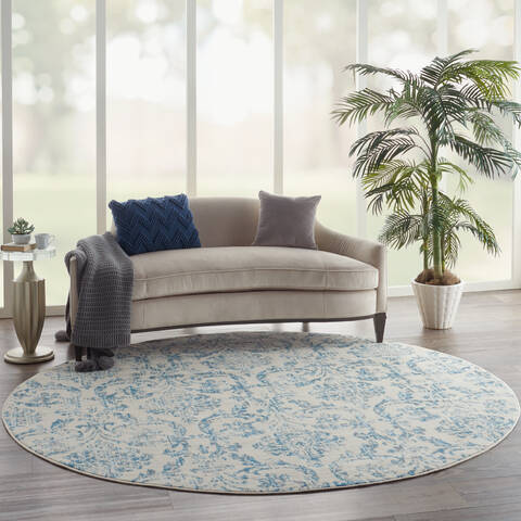 Nourison Jubilant Beige Round 80 X 80 Area Rug 805-141434 Image 5