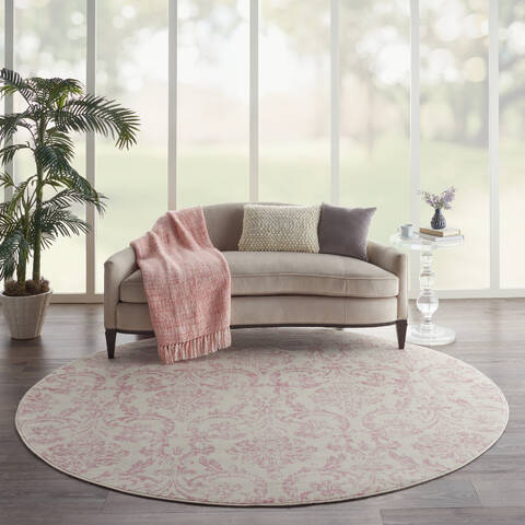 Nourison Jubilant Beige Round 80 X 80 Area Rug 805-141440 Image 3