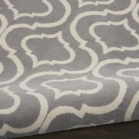 Nourison Jubilant Grey Round 80 X 80 Area Rug 805-141452 Image 2
