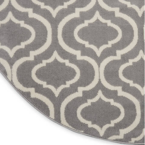 Nourison Jubilant Grey Round 80 X 80 Area Rug 805-141452 Image 5
