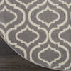 Nourison Jubilant Grey Round 80 X 80 Area Rug 805-141452 Thumb 1