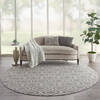 Nourison Jubilant Grey Round 80 X 80 Area Rug  805-141452 Thumb 3