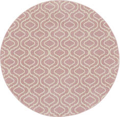 Nourison Jubilant Purple Round 7 to 8 ft Polypropylene Carpet 141457
