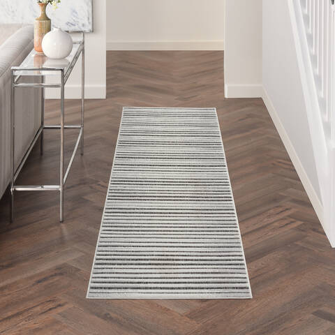 Nourison Key Largo Grey Runner 22 X 76 Area Rug 805-141478 Image 3