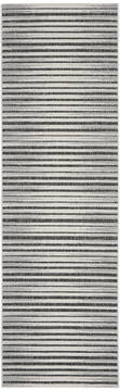 Nourison Key Largo Grey Runner 6 to 9 ft Polypropylene Carpet 141478