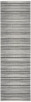 Nourison Key Largo Grey Runner 6 to 9 ft Polypropylene Carpet 141478