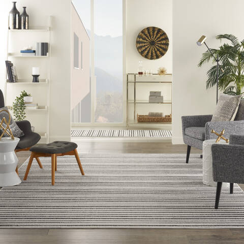 Nourison Key Largo Grey 710 X 910 Area Rug 805-141479 Image 3