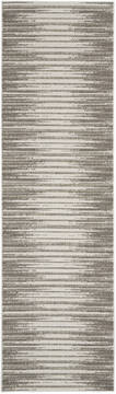 Nourison Key Largo Grey Runner 10 to 12 ft Polypropylene Carpet 141481